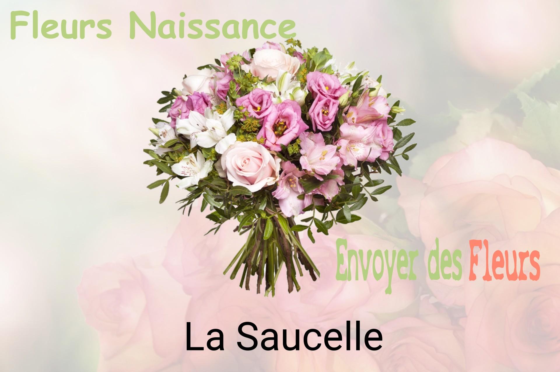 Bouquet de fleurs de naissance livré à La Saucelle